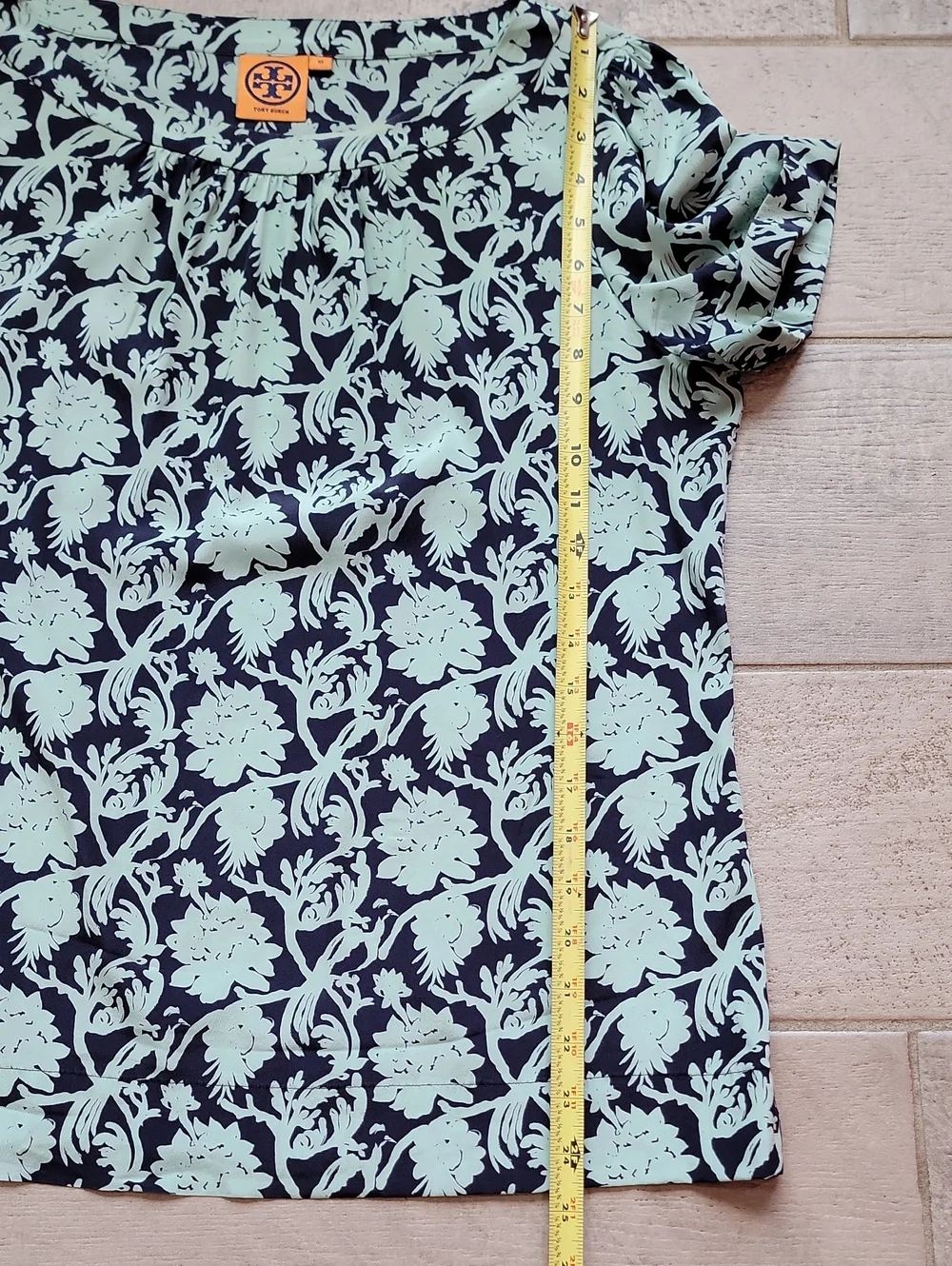 Tory Burch Silk Short Sleeve Blouse